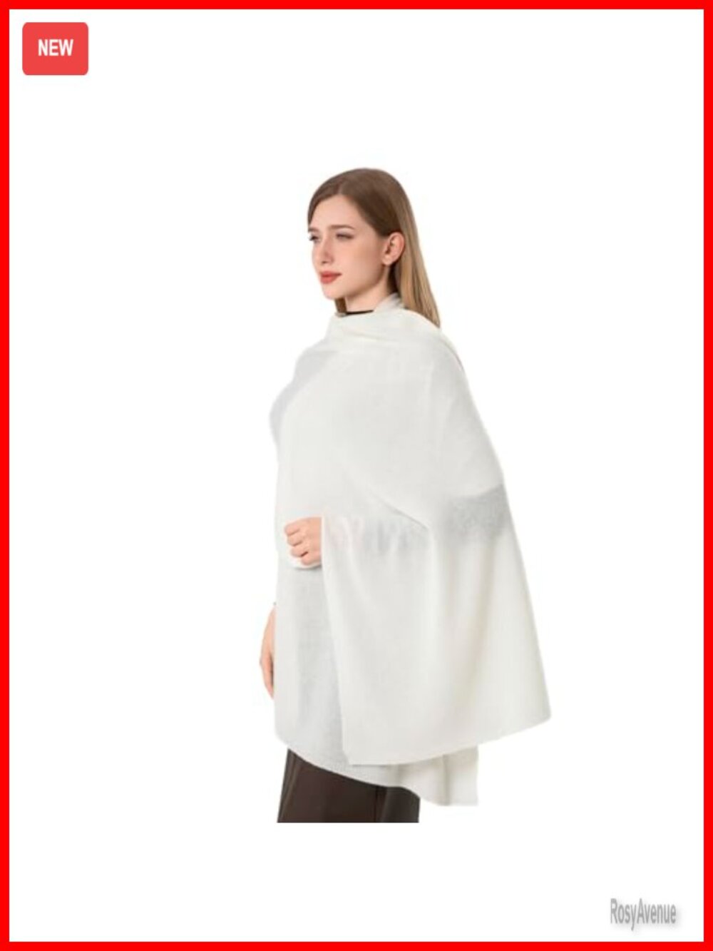 Cashmere Wool Wrap Scarf Stole Shawl 87x28 Extra Large Travel Blanket